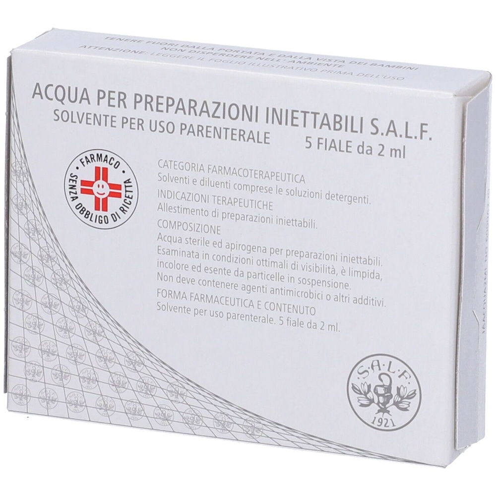 ACQUA PER PREPARAZIONI INIETTABILI BIOINDUSTRIA L.I.M.